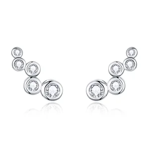 (image for) Pandora Style Silver Shiny Elegance Stud Earrings - BSE235