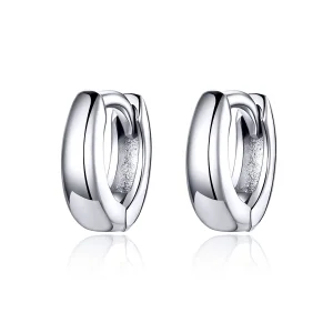 Pandora Style Silver Simple Dream Hoop Earrings - SCE552 (image for) Pandora Style Silver Simple Dream Hoop Earrings - SCE552