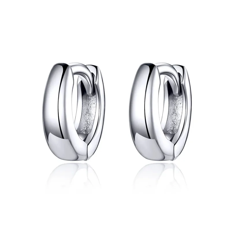(image for) Pandora Style Silver Simple Dream Hoop Earrings - SCE552