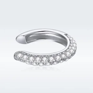 (image for) Pandora Style Silver Simple Ear clip - SCE996-A