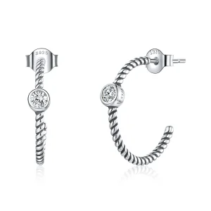 (image for) Pandora Style Silver Simple Stud Earrings - SCE1122