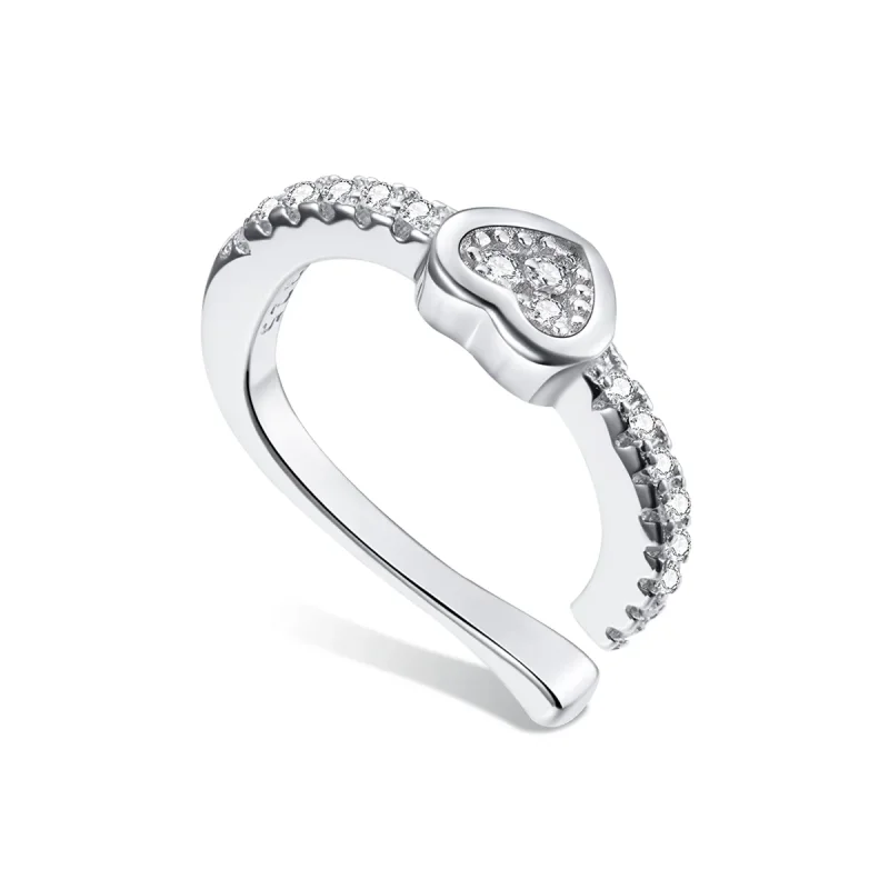 (image for) Pandora Style Silver Single Ear Ear clip - SCE1023