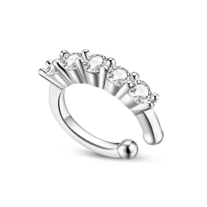 (image for) Pandora Style Silver Single Ear Ear clip - SCE1026