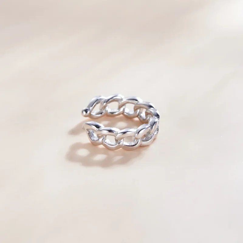 (image for) Pandora Style Silver Single Ear Ear clip - SCE1027 - View 2