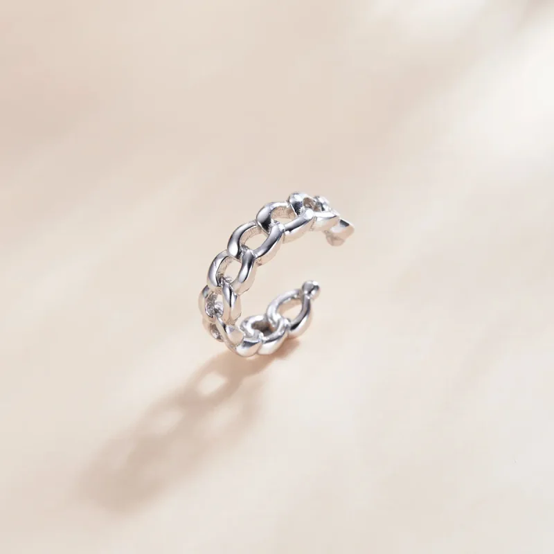 (image for) Pandora Style Silver Single Ear Ear clip - SCE1027 - View 3