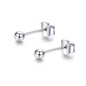 (image for) Pandora Style Silver Small Ball Stud Earrings - SCE581
