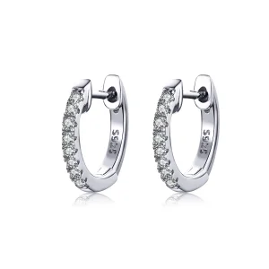 (image for) Pandora Style Silver Small Circle Hoop Earrings - SCE498-A