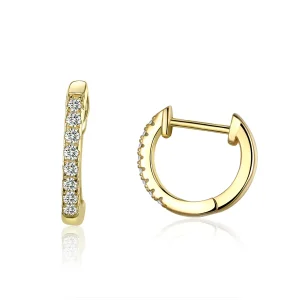 (image for) Pandora Style Silver Small Circle Hoop Earrings - SCE498