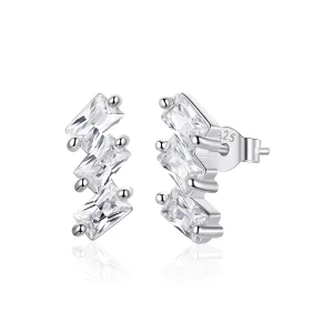 (image for) Pandora Style Silver Solid Stud Earrings - SCE1051-A