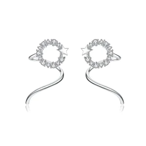 (image for) Pandora Style Silver Starlish Stud Earrings - SCE637