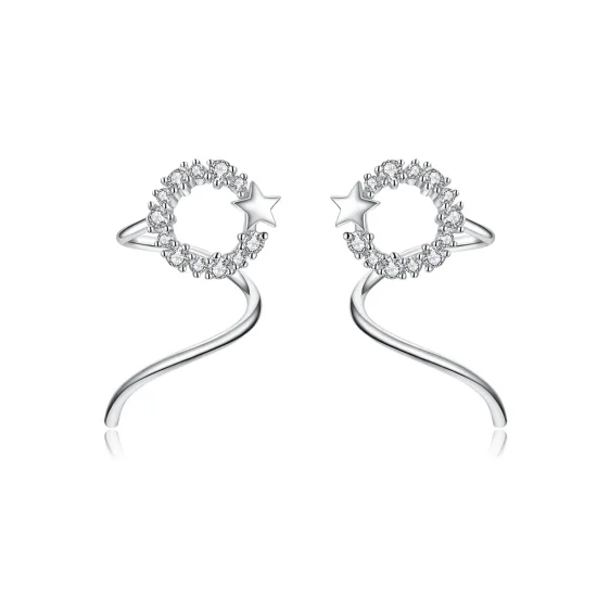 (image for) Pandora Style Silver Starlish Stud Earrings - SCE637