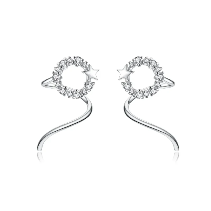 (image for) Pandora Style Silver Starlish Stud Earrings - SCE637