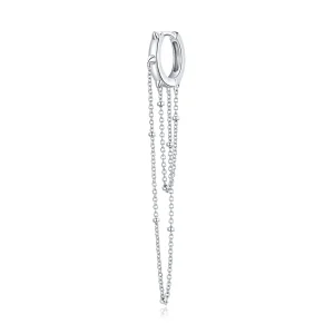 (image for) Pandora Style Silver Tassel Dangle Earrings - SCE1115