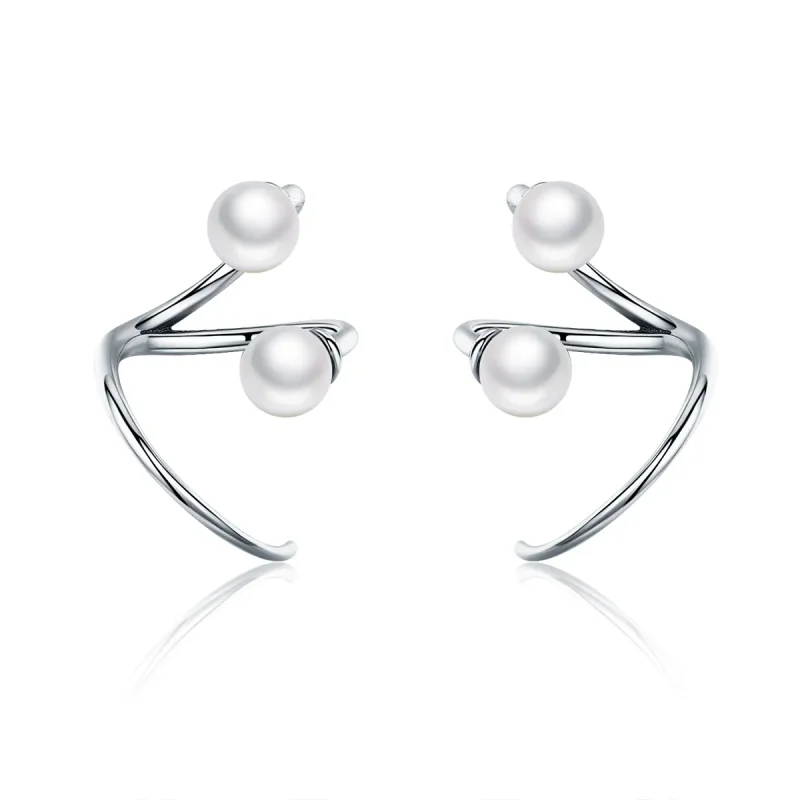 (image for) Pandora Style Silver Tender You Stud Earrings - SCE306