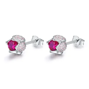 (image for) Pandora Style Silver Tulip Stud Earrings - BSE042
