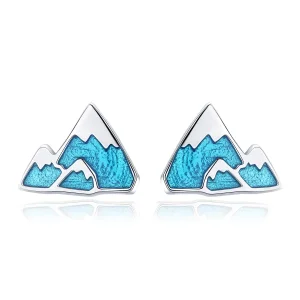 (image for) Pandora Style Silver Unique Iceberg Stud Earrings - SCE475
