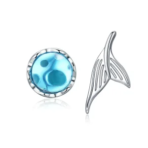 (image for) Pandora Style Silver Waiting Mermaid Stud Earrings - SCE630