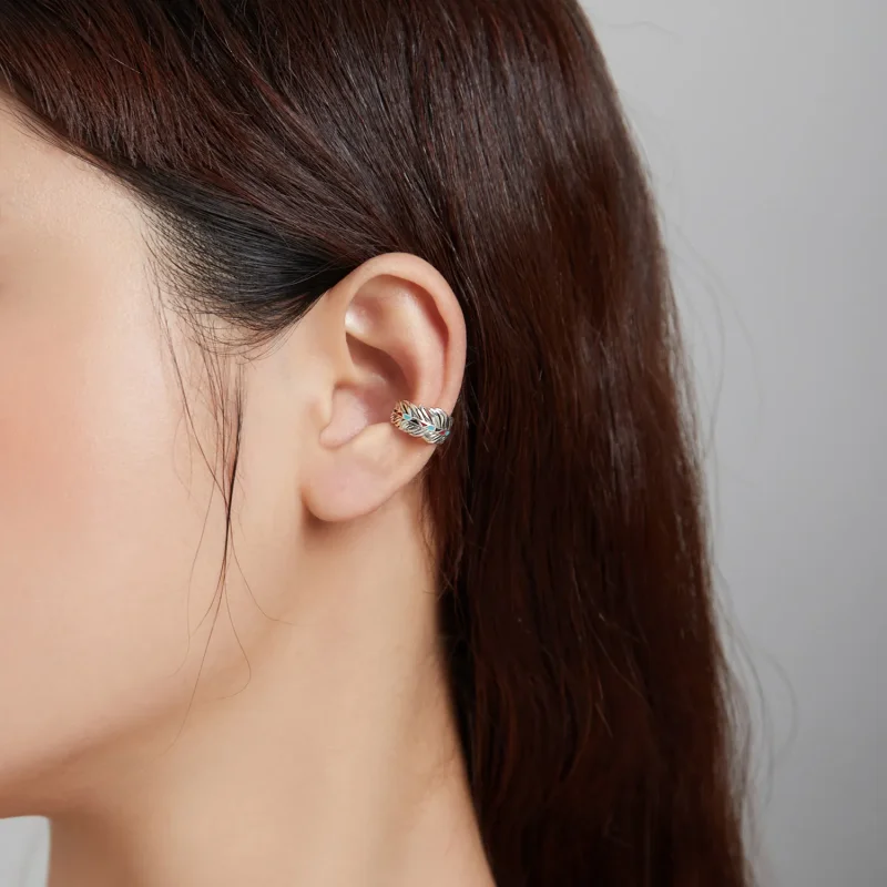 (image for) Pandora Style Silver Wings Ear clip - SCE1114 - View 5