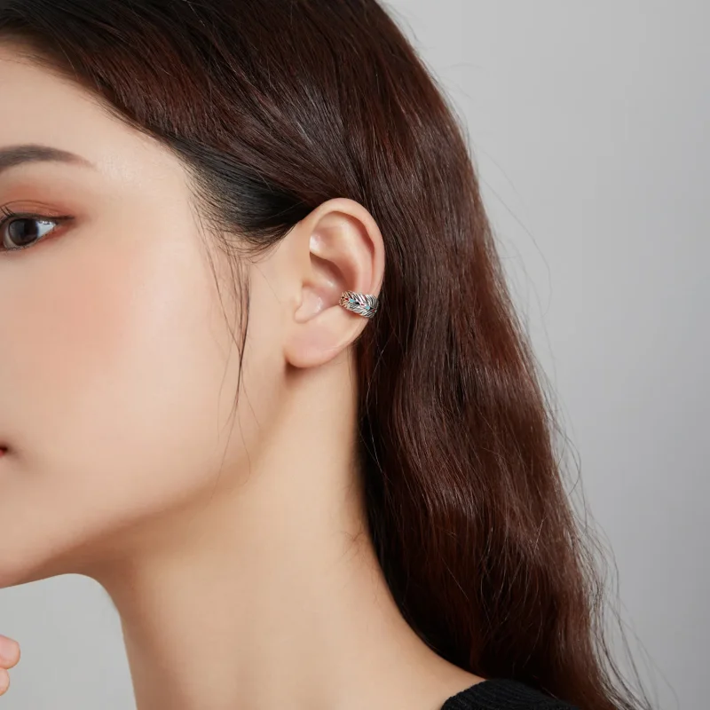 (image for) Pandora Style Silver Wings Ear clip - SCE1114 - View 6