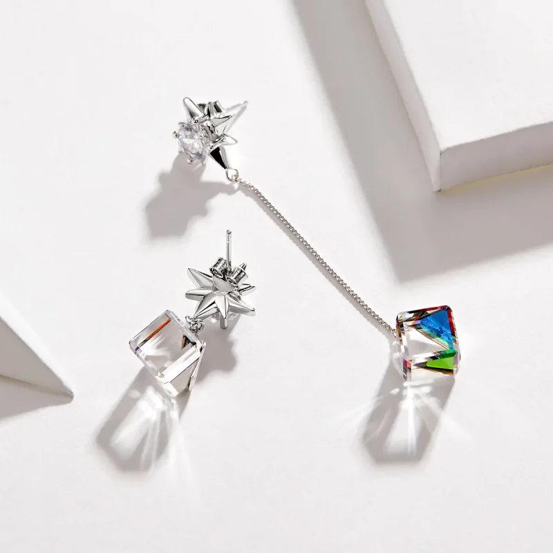 (image for) Pandora Style Aurora Love Hanging Earrings - SCE545 - View 3