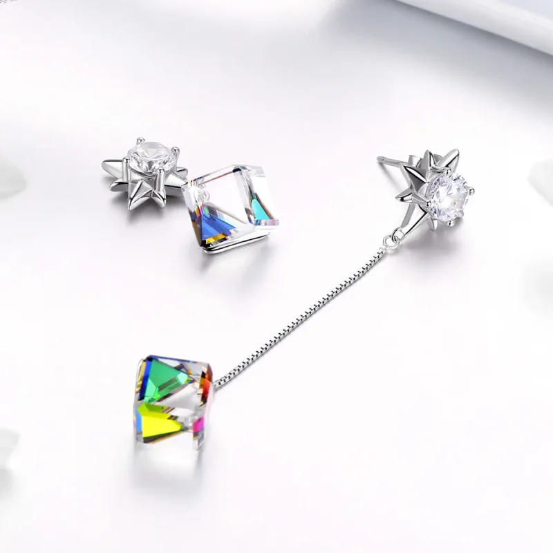 (image for) Pandora Style Aurora Love Hanging Earrings - SCE545 - View 4
