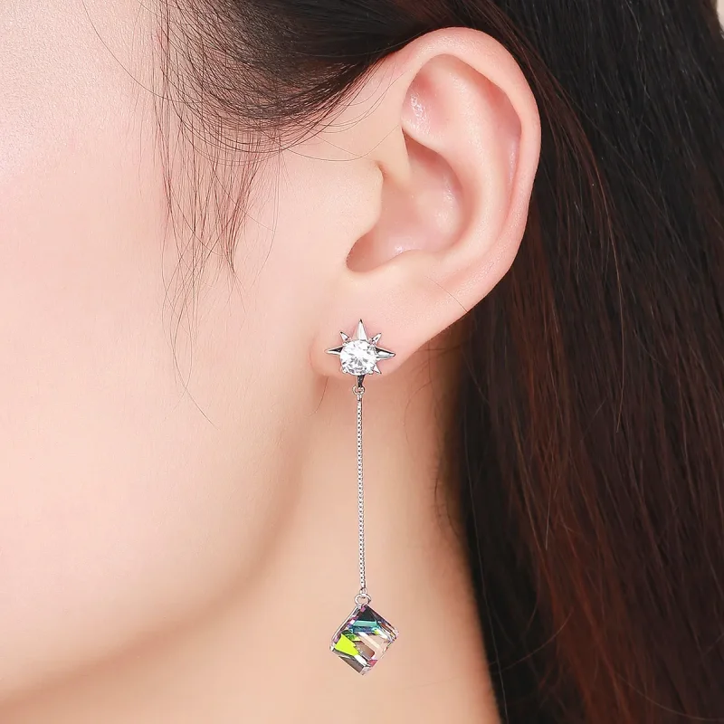 (image for) Pandora Style Aurora Love Hanging Earrings - SCE545 - View 6