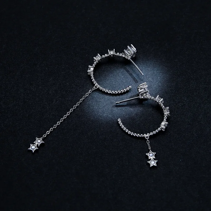 (image for) Pandora Style Bright Hanging Earrings - BSE310 - View 5