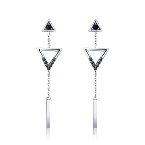 (image for) Pandora Style Classical Geometry Hanging Earrings - VSE144-A