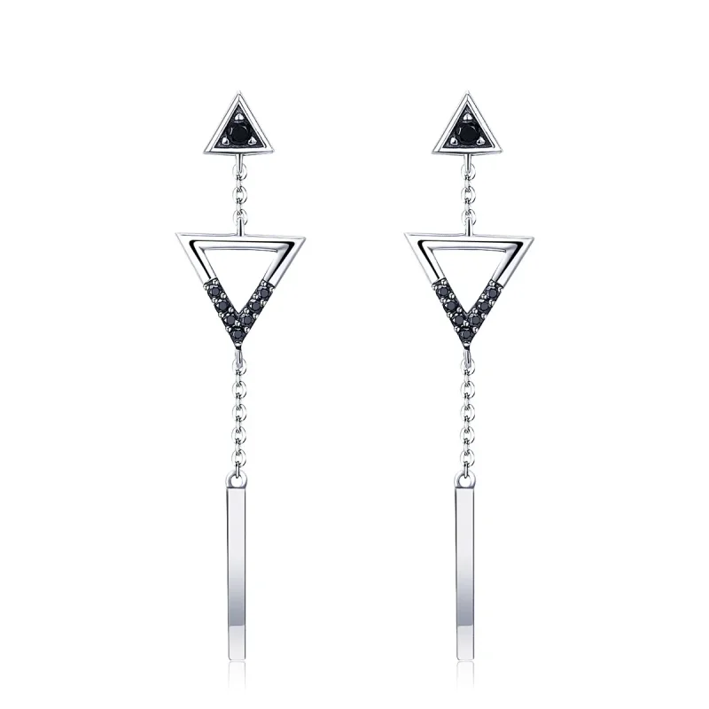 (image for) Pandora Style Classical Geometry Hanging Earrings - VSE144-A