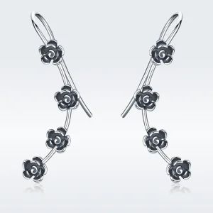 (image for) Pandora Style Creative Beautiful Flower Hanging Earrings - VSE010