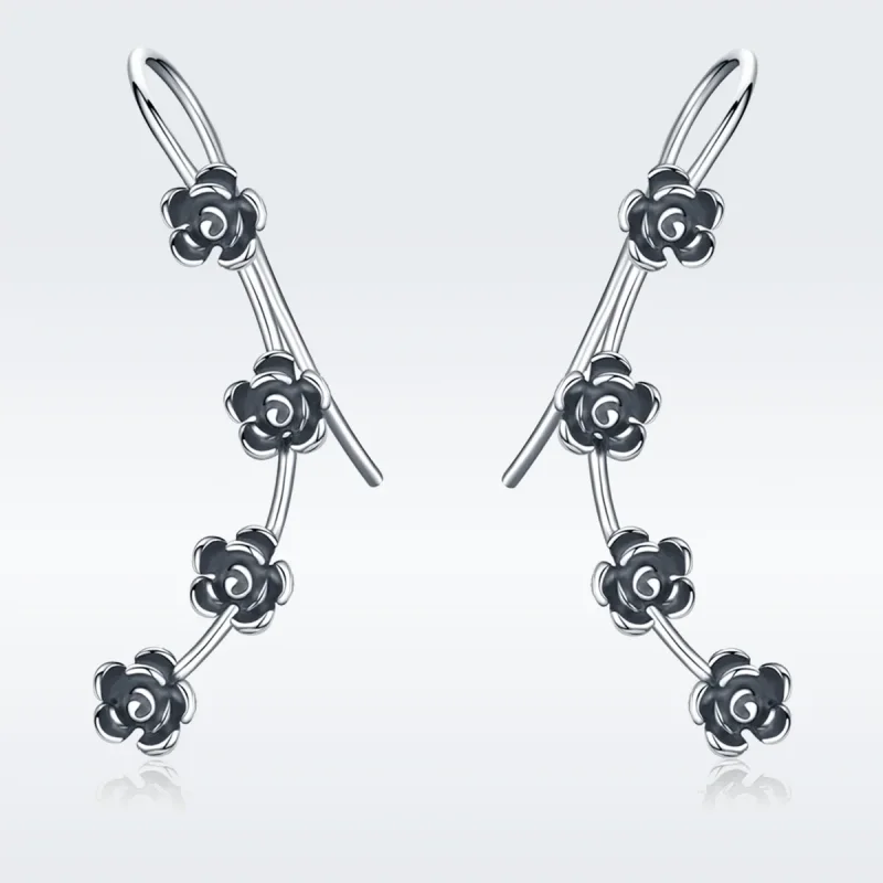 (image for) Pandora Style Creative Beautiful Flower Hanging Earrings - VSE010