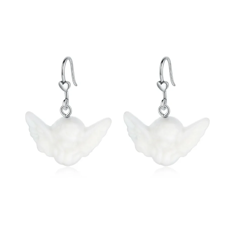 (image for) Pandora Style Little Angel Hanging Earrings - SCE944