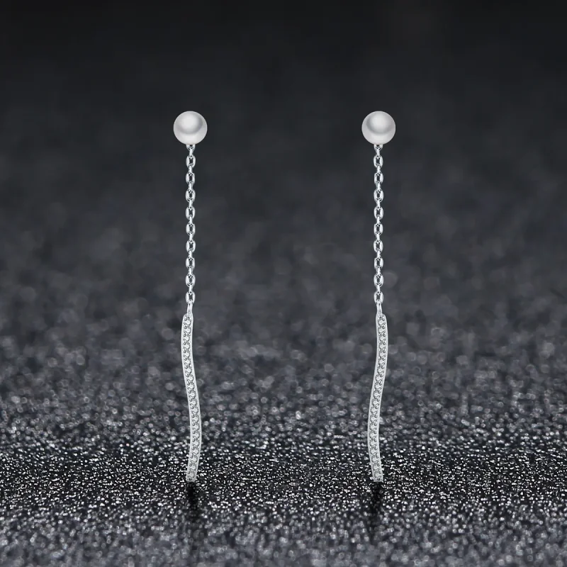 (image for) Pandora Style Love At First Sight Hanging Earrings - VSE126 - View 2