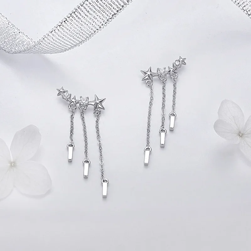 (image for) Pandora Style Meteor Love Hanging Earrings - SCE399 - View 4