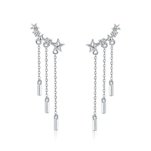 (image for) Pandora Style Meteor Love Hanging Earrings - SCE399