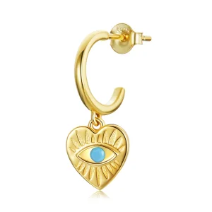 (image for) Pandora Style Mysterious Spain - Lucky Heart Hanging Earrings - SCE1141