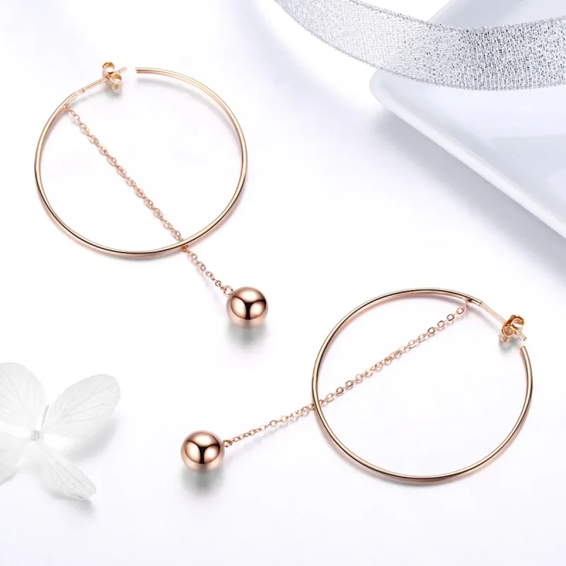 (image for) Pandora Style Pokeball Hanging Earrings - SCE569 - View 2