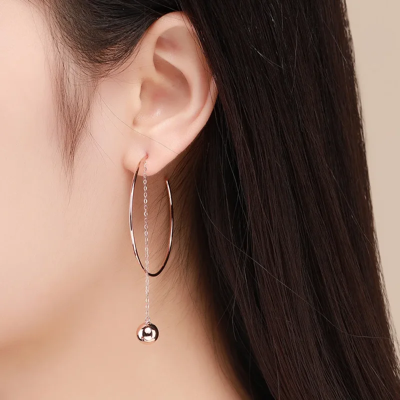 (image for) Pandora Style Pokeball Hanging Earrings - SCE569 - View 6