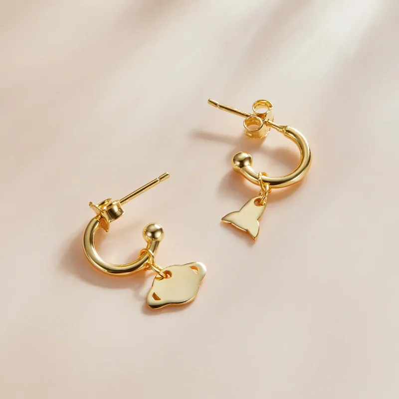 (image for) Pandora Style Taste Hanging Earrings - SCE1188-B - View 3