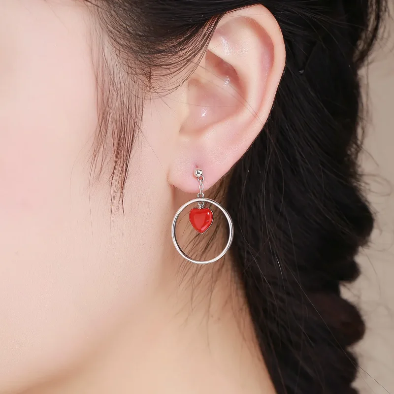 (image for) Pandora Style Throbbing Hanging Earrings - SCE360-A - View 4