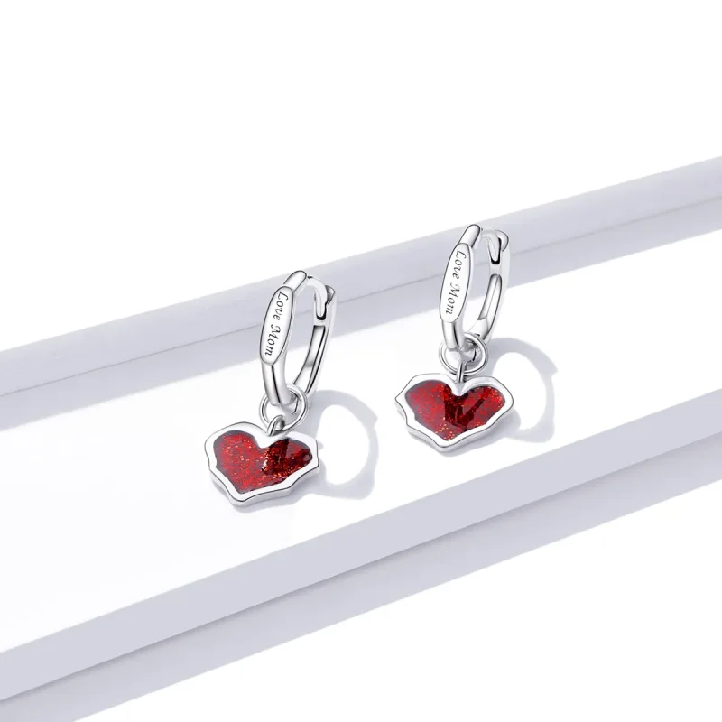 (image for) Pandora Style Close Lover Hoop Earrings - BSE484 - View 2