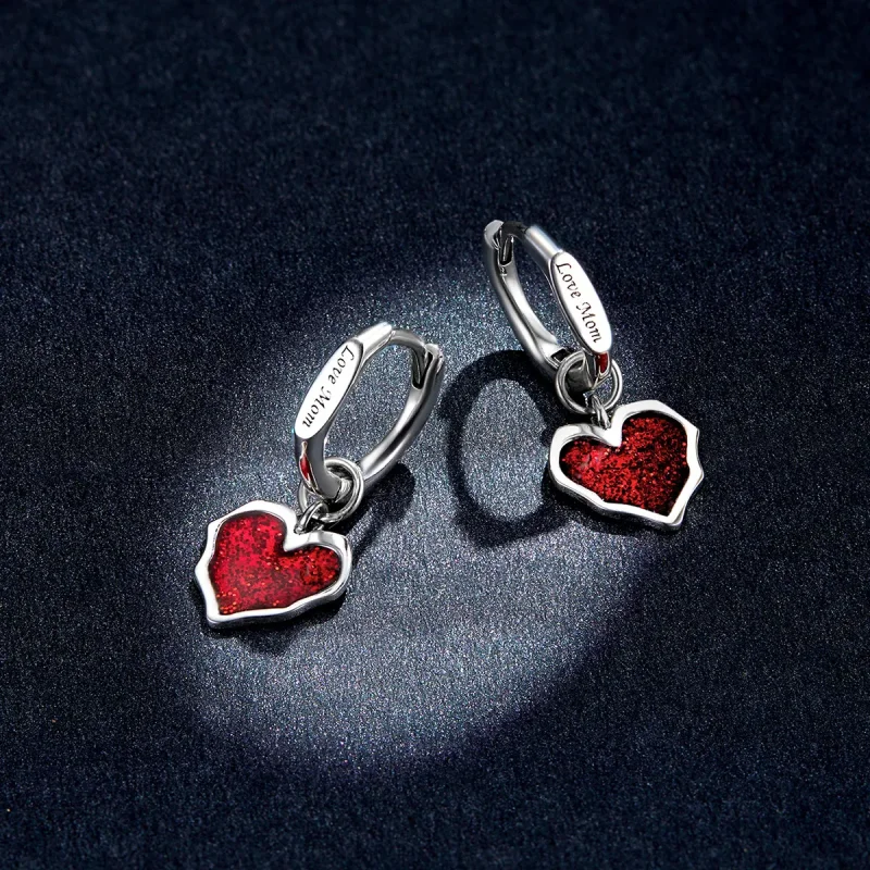 (image for) Pandora Style Close Lover Hoop Earrings - BSE484 - View 5