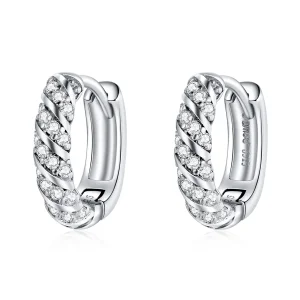 (image for) Pandora Style Elegant Woman Hoop Earrings - BSE512