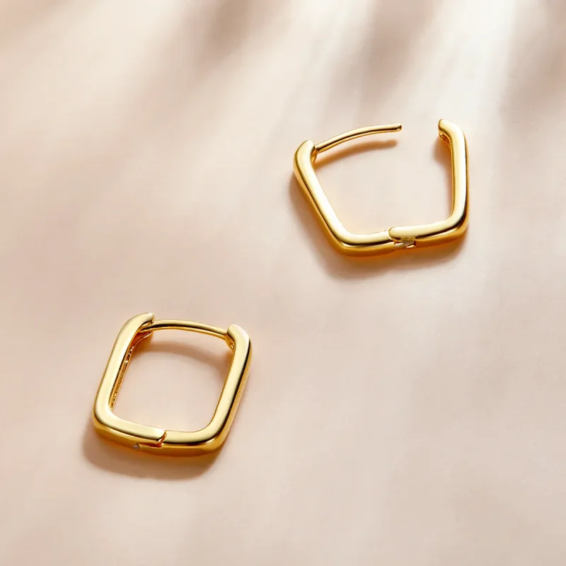 (image for) Pandora Style French Hoop Earrings - BSE478-B - View 4