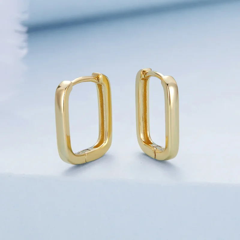(image for) Pandora Style French Hoop Earrings - BSE478-B - View 8
