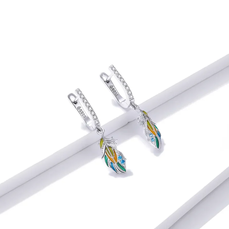 (image for) Pandora Style Iroha Hoop Earrings - BSE485 - View 3
