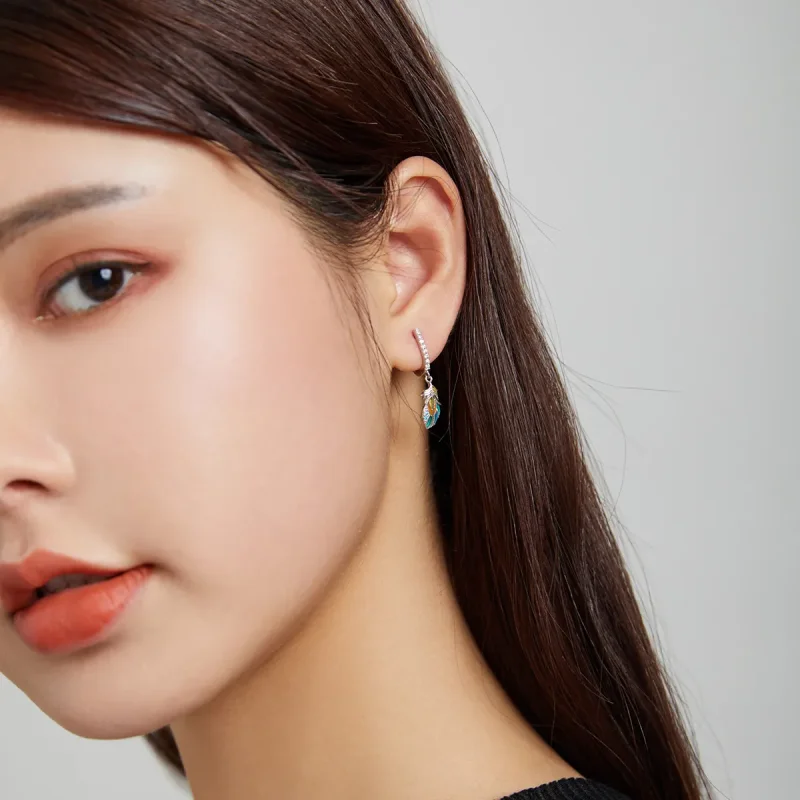 (image for) Pandora Style Iroha Hoop Earrings - BSE485 - View 7