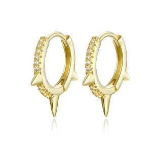 (image for) Pandora Style Irregular Geometry Hoop Earrings - BSE168