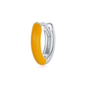(image for) Pandora Style Little Orange Hoop Earrings - BSE488-OR