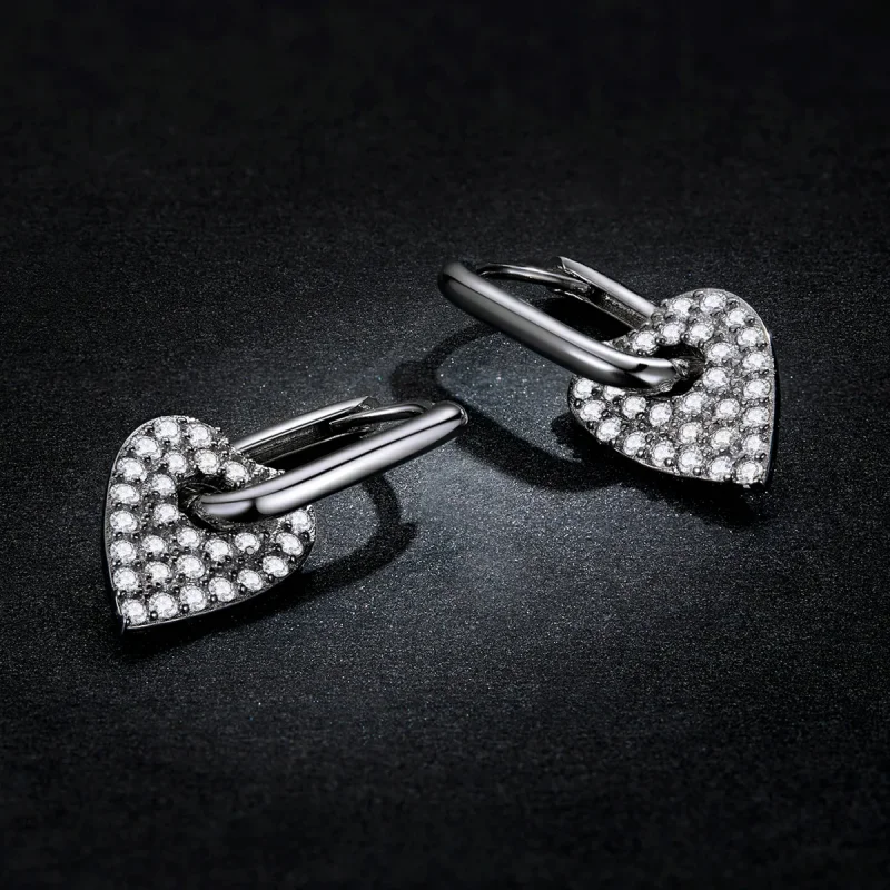 (image for) Pandora Style Love Party Hoop Earrings - BSE569 - View 5